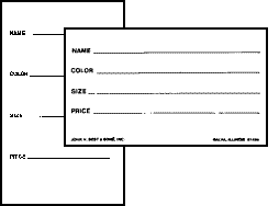 a product details tag