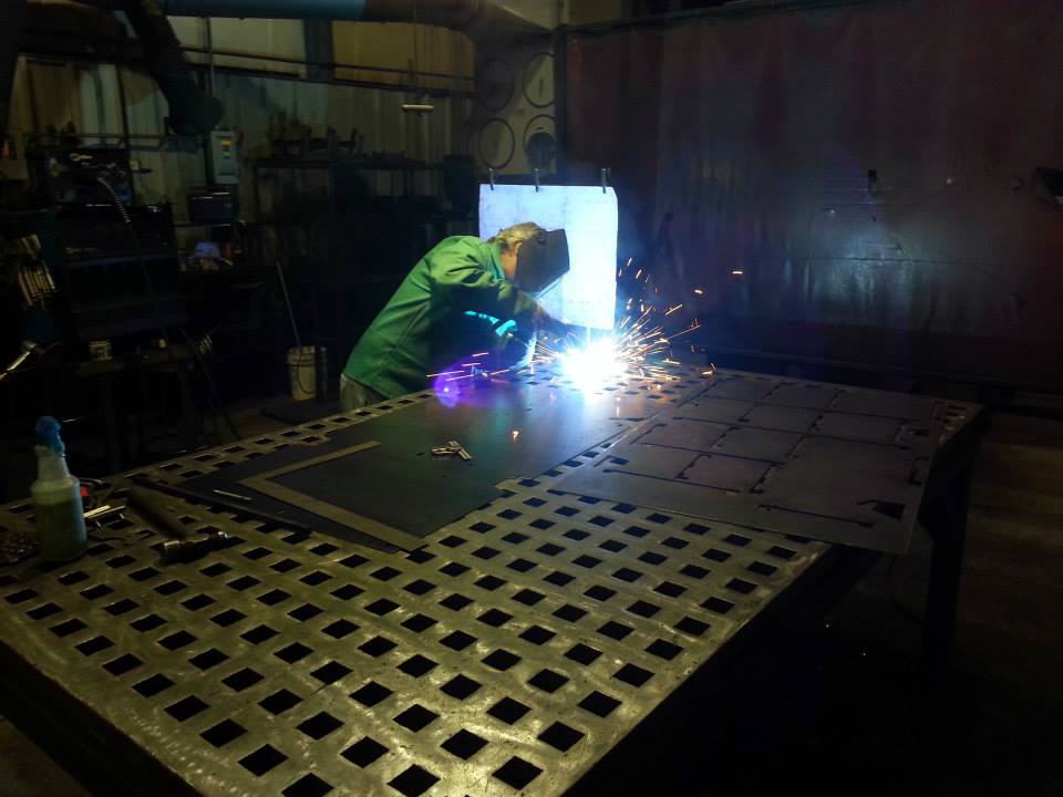 A man doing a welding job